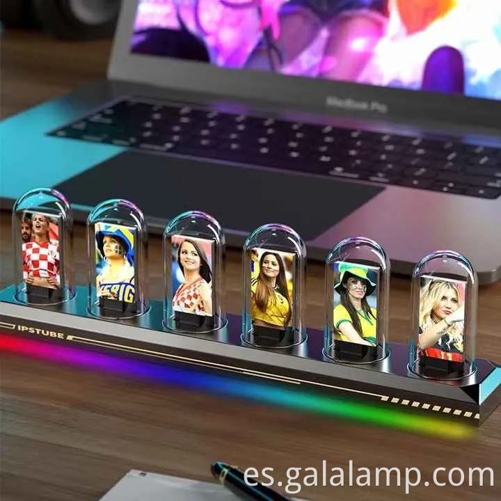 Elegante reloj de tubo brillante para la decoración del hogar y la oficina